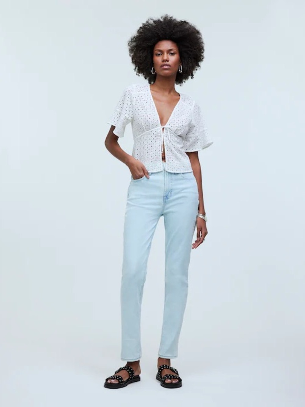 Madewell Perfect Vintage Straight Jeans Light Wash
